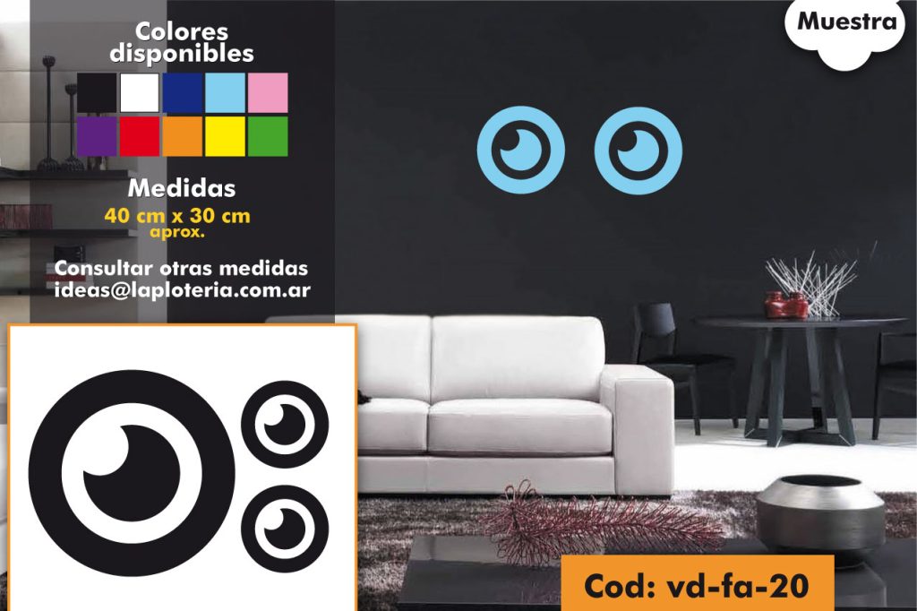 Vinilos decorativos con formas ab